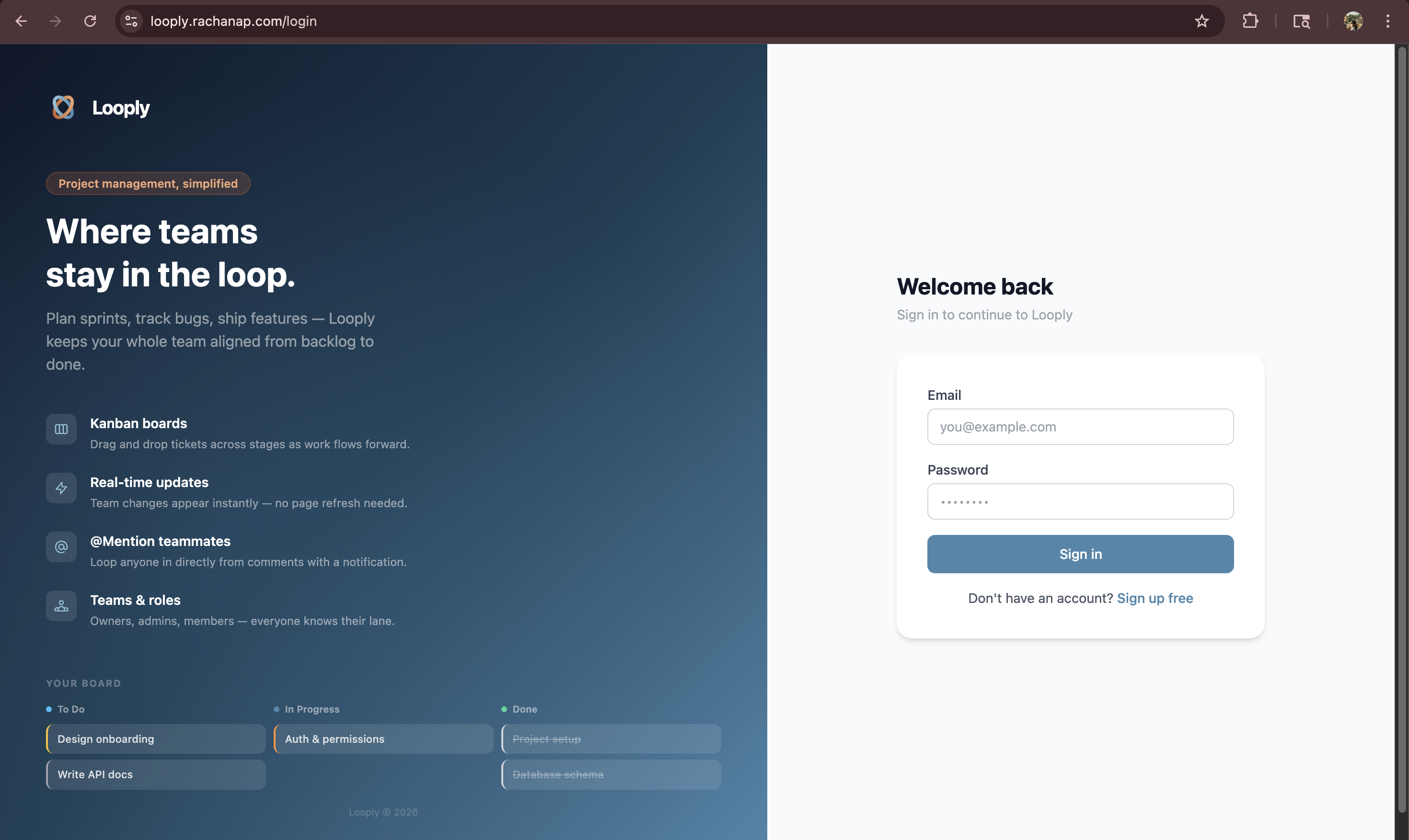 Looply screenshot